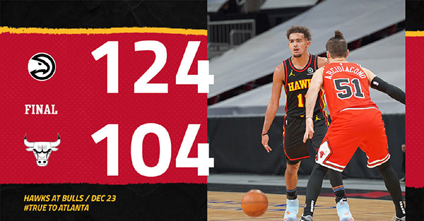 <a href=/basketball/hawks/ target=_blank class=infotextkey>老鹰</a>124-104大胜<a href=/basketball/bulls/ target=_blank class=infotextkey>公牛</a>