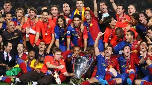 梦三巴萨获得<a href=/football/ouguan/ target=_blank class=infotextkey>欧冠</a>冠军