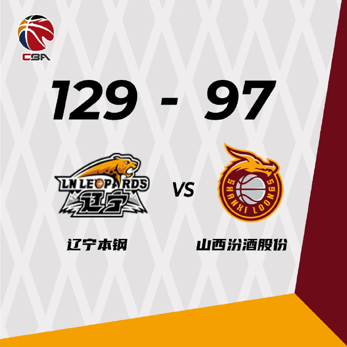 辽宁129-97大胜山西 赵继伟19+7 郭艾伦遭驱逐 黎璋霖20+7