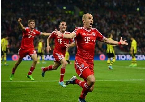 罗本在12/13欧冠决赛之中绝杀<a href=/football/dortmund/ target=_blank class=infotextkey>多特蒙德</a>，为拜仁获得冠军