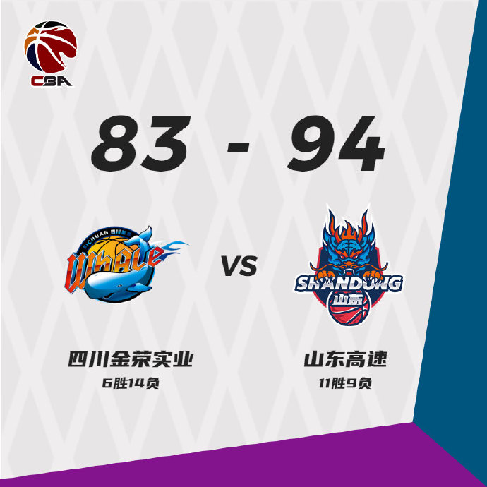 山东94-83战胜四川 陶汉林19+9 哈德森16+10 景菡一22分
